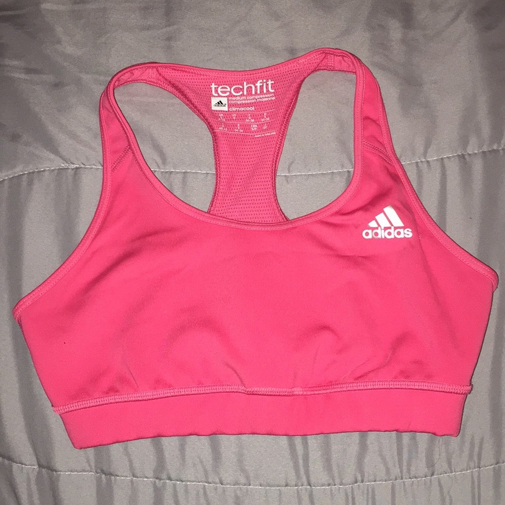 Adidas pink sports bra